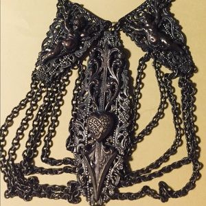 Magical brass choker necklace.